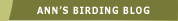 Anne's Birding Blog