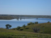 Pristine Arrowwood Lake the morning of the Open House