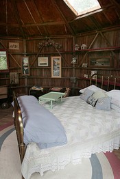 Interior of Prairie Hideaway Cabin